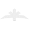 Ekena Millwork Alberta Architectural Grade PVC Gable Bracket, 60"W x 22 1/2"H x 4"D x 6"F, 9/12 Pitch GBP060X23X0406ALB00 - alternate 2